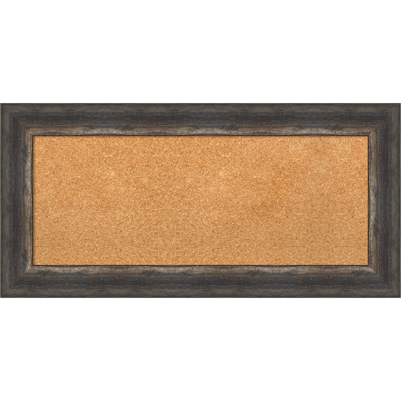 Cork Board, Bark Rustic Frame - Bulletin Board, Organization Board, Pin Board